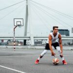 étirements des basketteurs